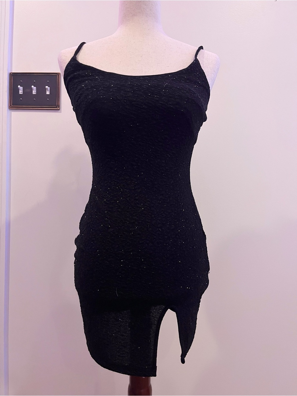 Windsor Black Sparkly mini dress
